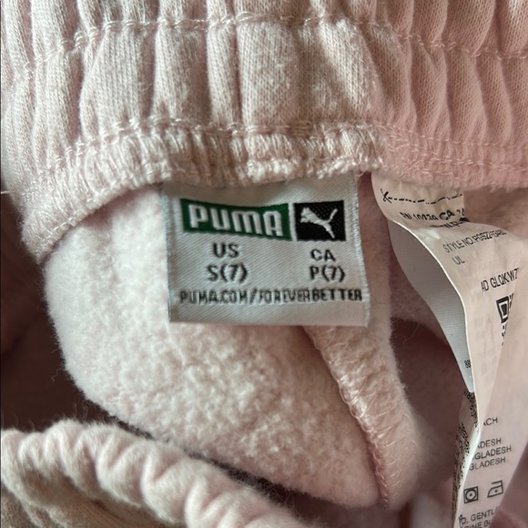 Puma Pink Joggers Soft Elastic Waist Sweatpants - Picture 2 of 5